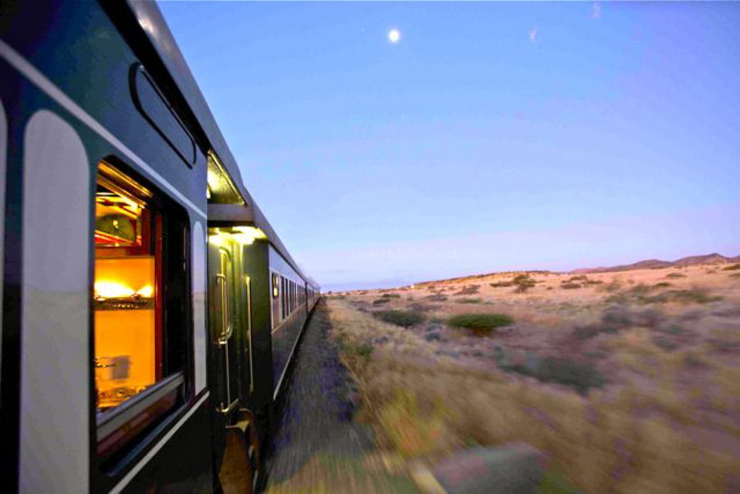 Train on the Namibia Safari by Luxury Train aboard Rovos Rail’s Pride of Africa journey